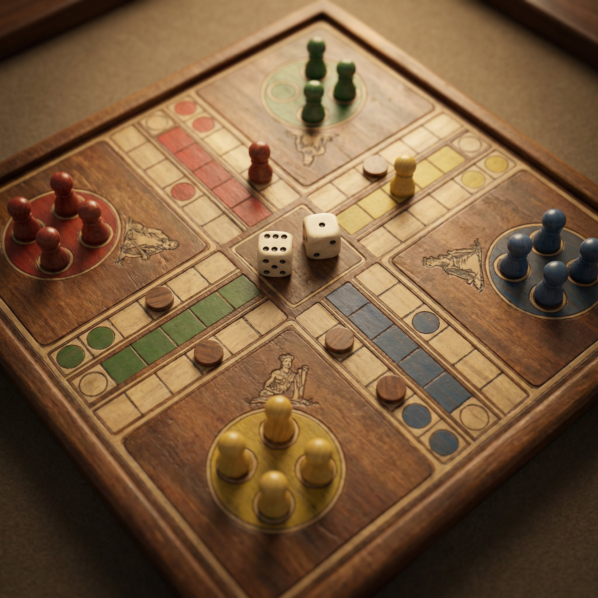 Ludo board – skill-based
