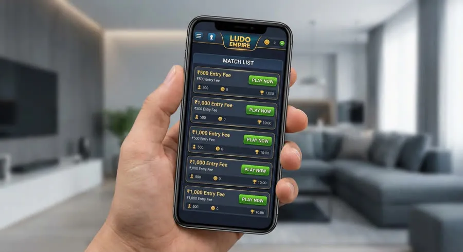 LudoKhelo Ludo tournament lobby and free rooms