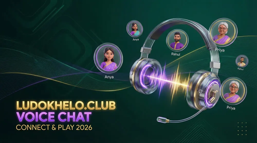 LudoKhelo in-match voice chat UI